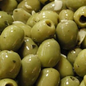 knoflook olijven